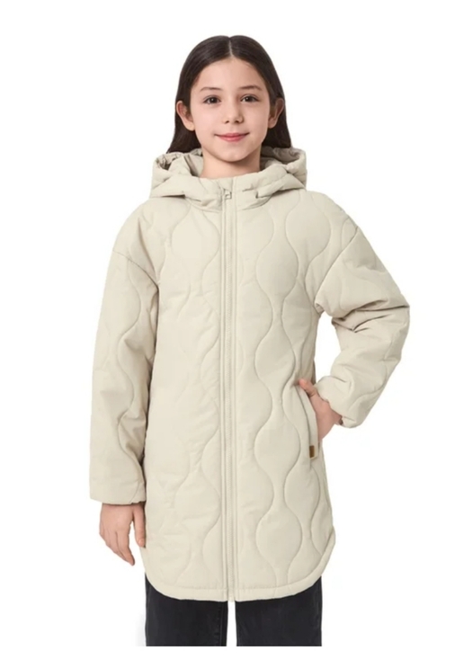 Mondetta Other - New!Mondetta Youth Quilted Jacket Cream Hooded Coat M 10/12 Cottage Core Y2K Out